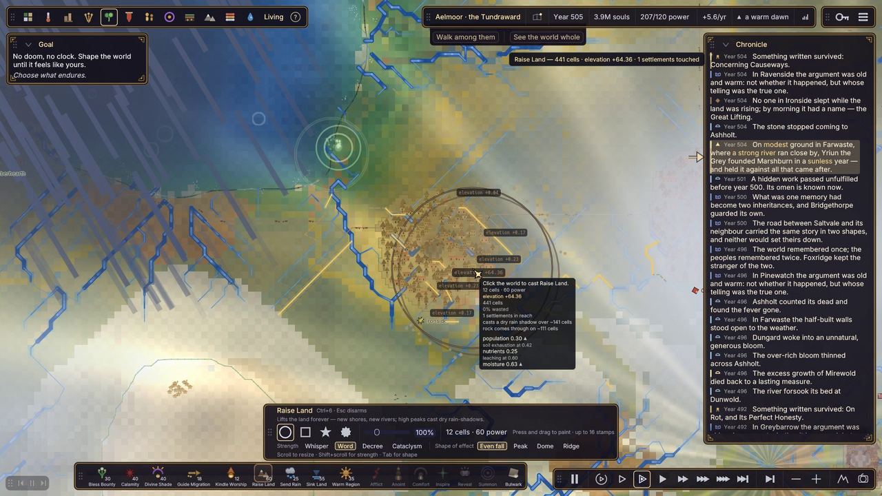 Raise Land armed, prediction rings live